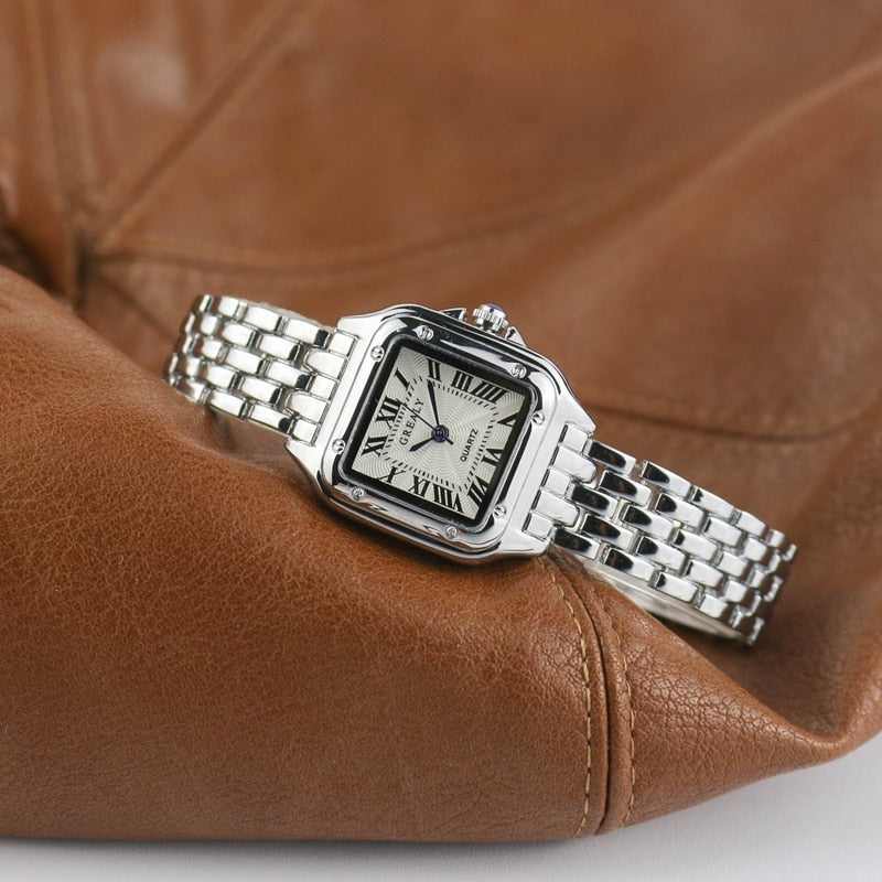 Ladies Square Quartz Wristwatch