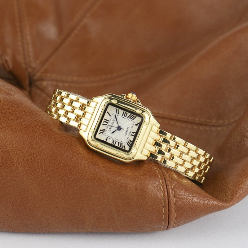 Ladies Square Quartz Wristwatch