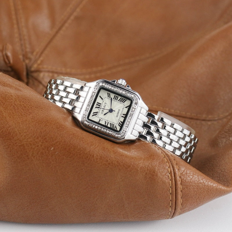 Ladies Square Quartz Wristwatch