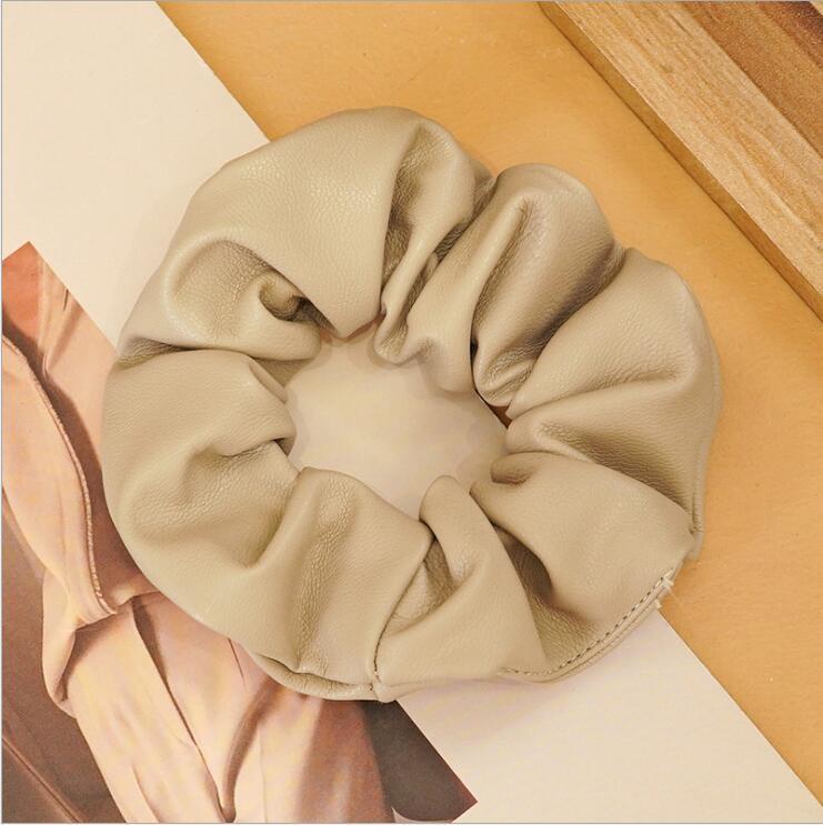 Leather Scrunchie
