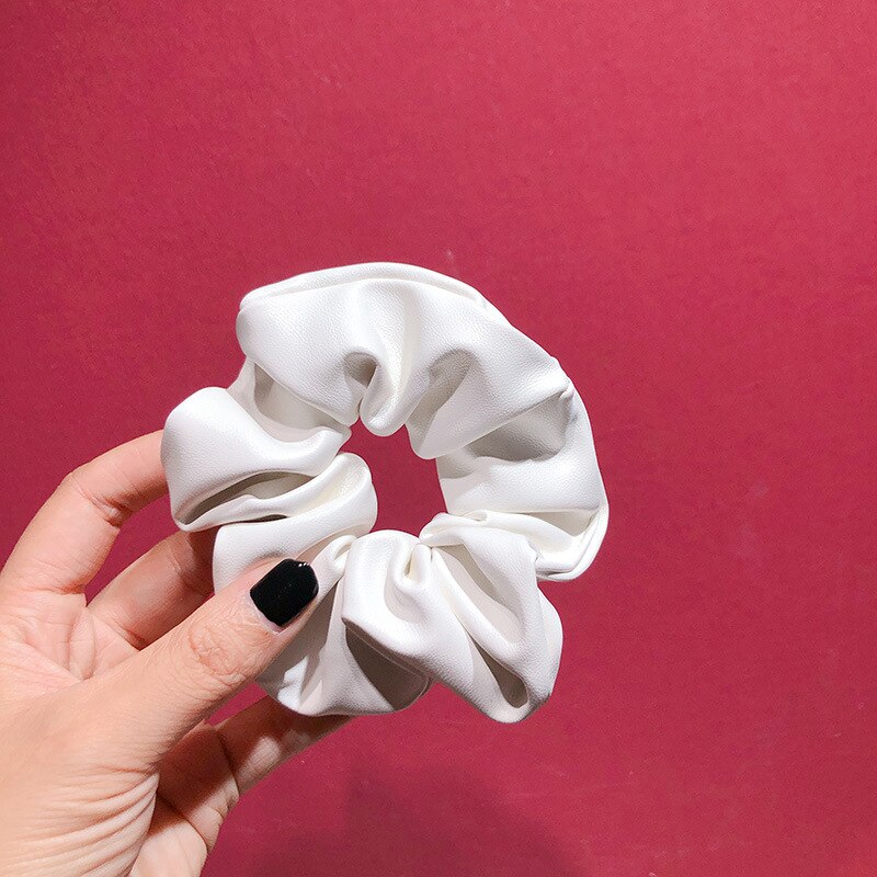 Leather Scrunchie