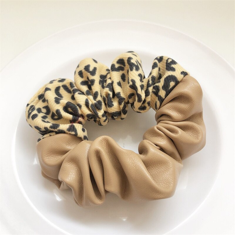 Leather Scrunchie