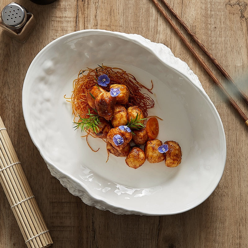 Rock Ceramic Shell Plate