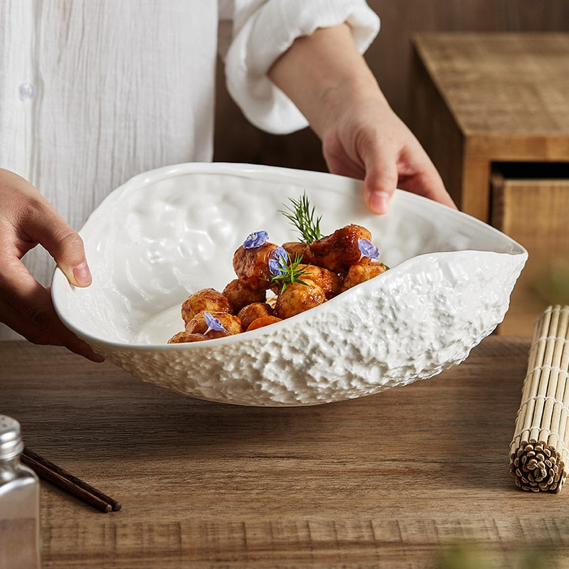 Rock Ceramic Shell Plate