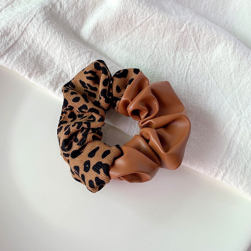 Leather Scrunchie