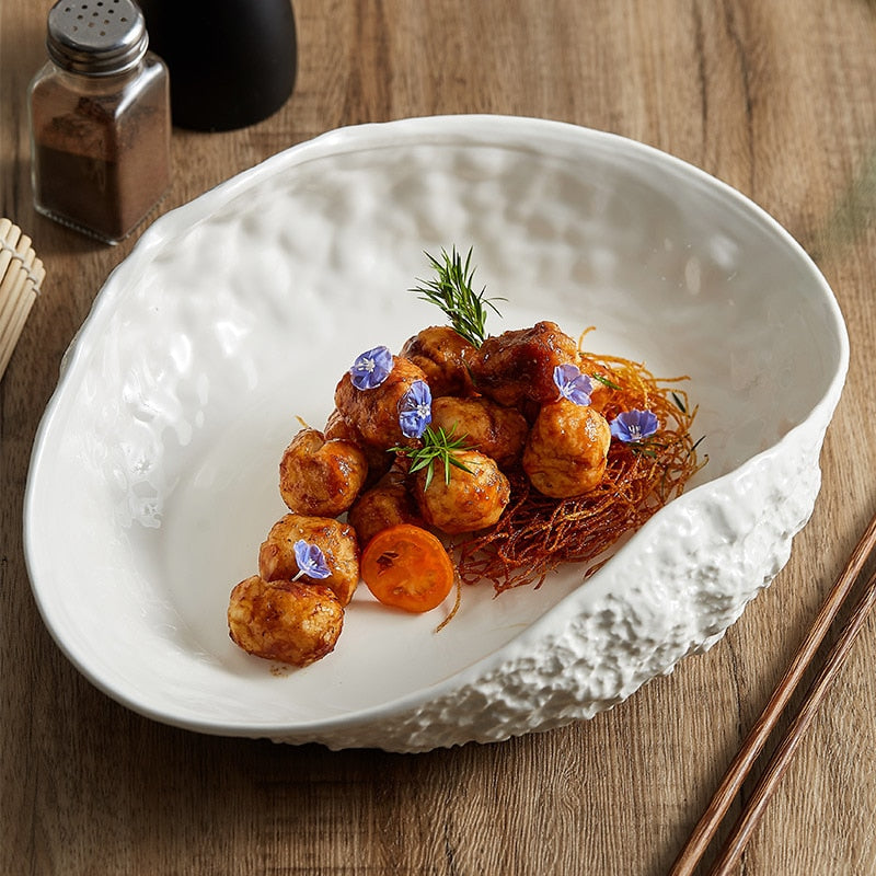 Rock Ceramic Shell Plate