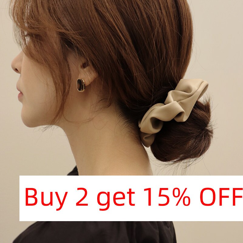 Leather Scrunchie