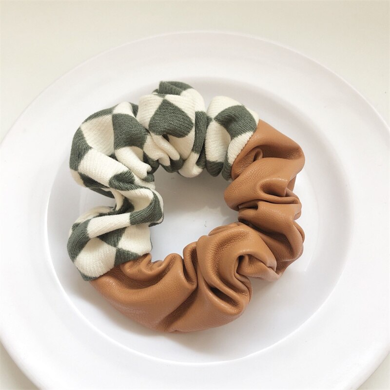 Leather Scrunchie