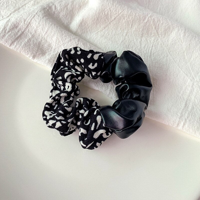 Leather Scrunchie