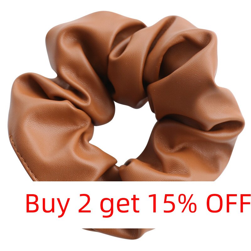 Leather Scrunchie