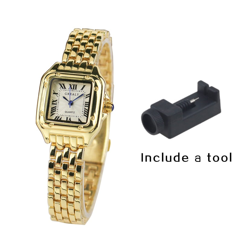 Ladies Square Quartz Wristwatch
