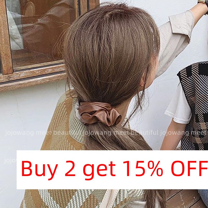 Leather Scrunchie