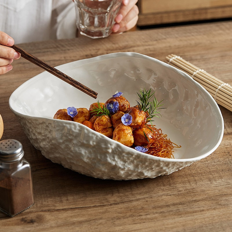 Rock Ceramic Shell Plate