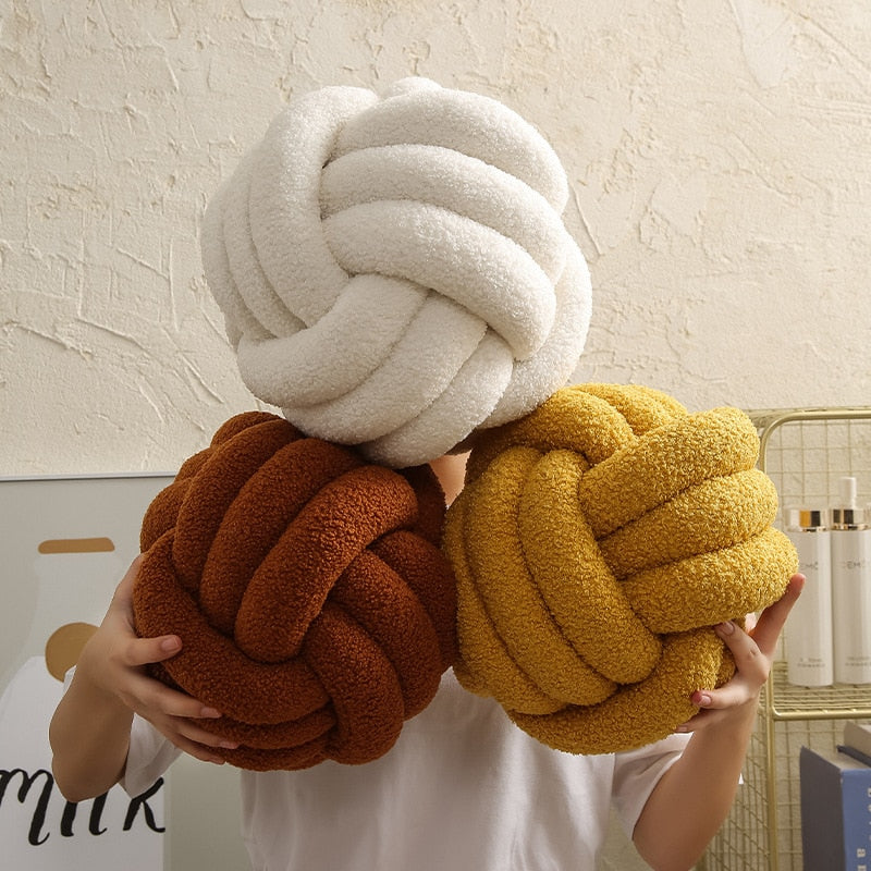 Knotted Plush/Soft Ball Cushions