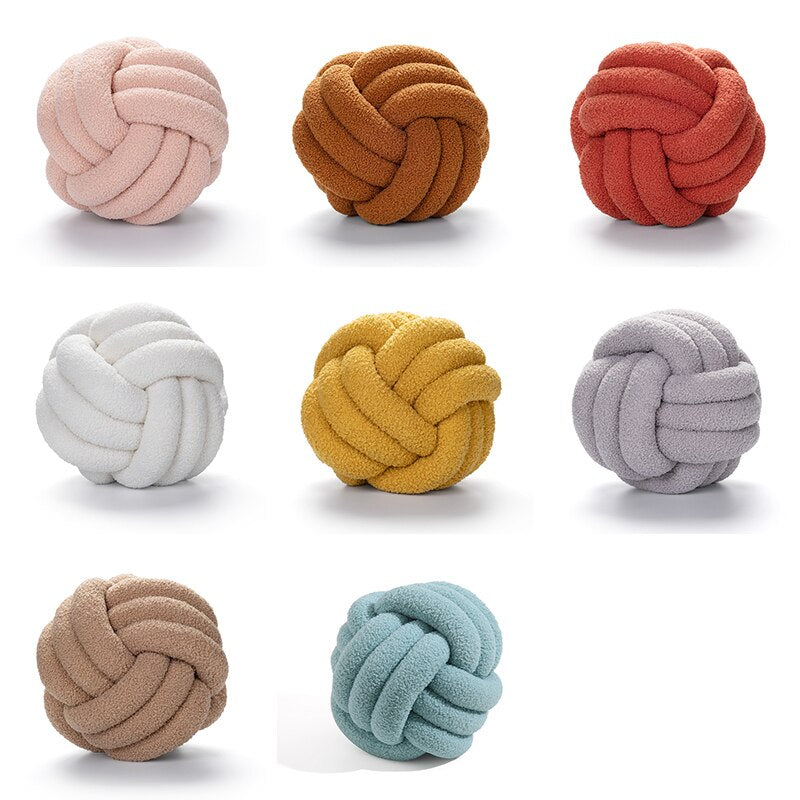 Knotted Plush/Soft Ball Cushions